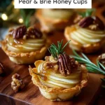 Pear & Brie Honey Cups