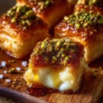 Pistachio-Crusted Brie Bites with Fig Honey Glaze