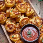 Puff Pastry Pizza Scrolls Puff Pastry Pizza Scrolls