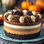 Pumpkin Chocolate Mousse Cake
