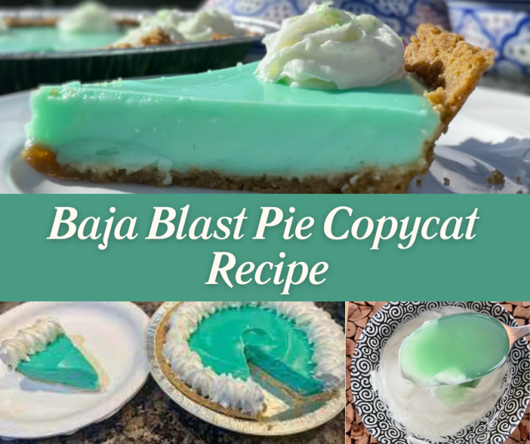 Baja Blast Pie Copycat Recipe: The Viral Dessert That’s Taking Over TikTok & Facebook