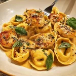 Rotini avec Bœuf dans une Sauce Crème à l'Ail et au Parmesan