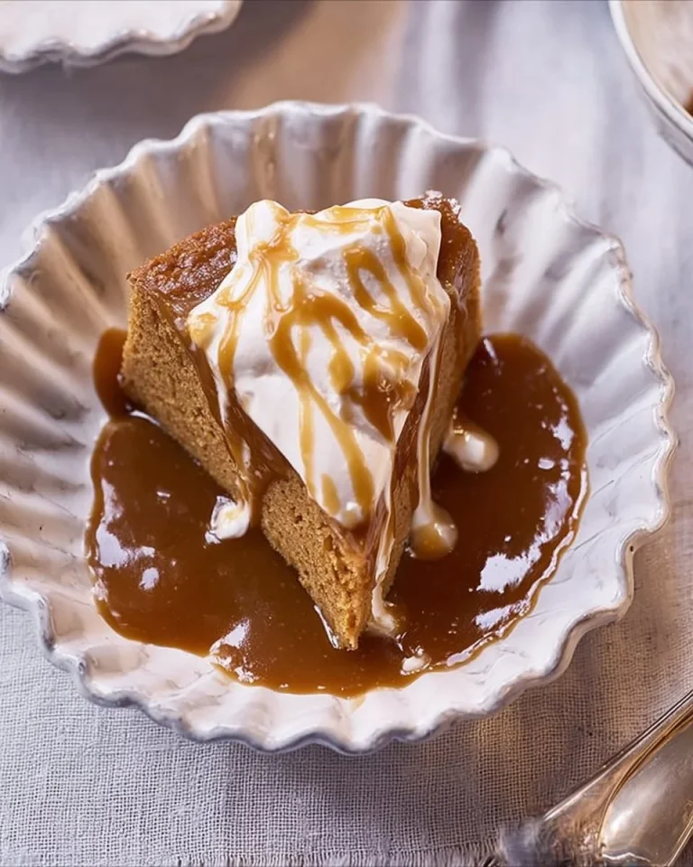 Delicious slow cooker self saucing pudding with chocolate sauce