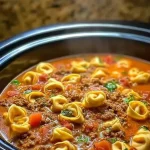 Slow Cooker Tortellini Soup
