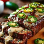 Smoky Jalapeño Popper Meatloaf with Ranch