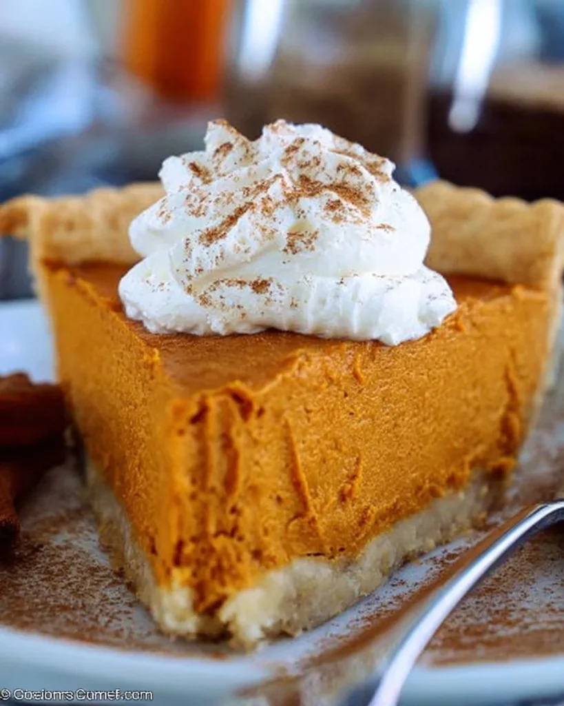 Delicious sweet potato pie with condensed milk on a dessert table