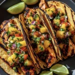 Teriyaki Chicken Tacos with Pineapple