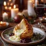 The Hidden Pearl: Poached Pear Wrapped in Brie & Puff Pastry The Hidden Pearl: Poached Pear Wrapped in Brie & Puff Pastry
