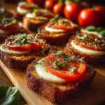 Tomato Basil Garlic Bread