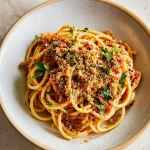 Tomato & Sardine Spaghetti with Crispy Breadcrumbs Tomato & Sardine Spaghetti with Crispy Breadcrumbs