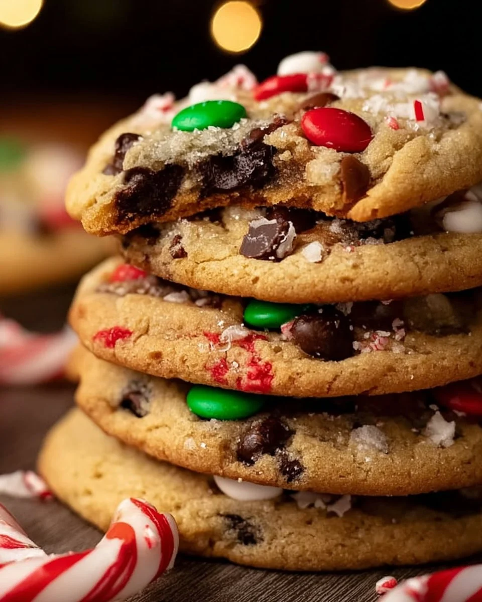 Winter Wonderland chocolate chip cookies with festive decorations
