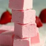 2 Ingredient Strawberry No Bake Fudge