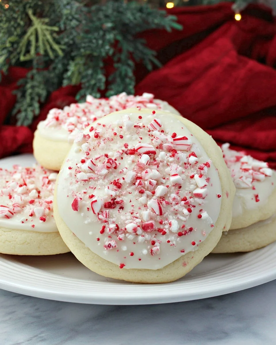 Deliciously decorated Amish sugar cookies on a plate