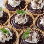 Baileys Cheesecakes with Chocolate Ganache Frosting