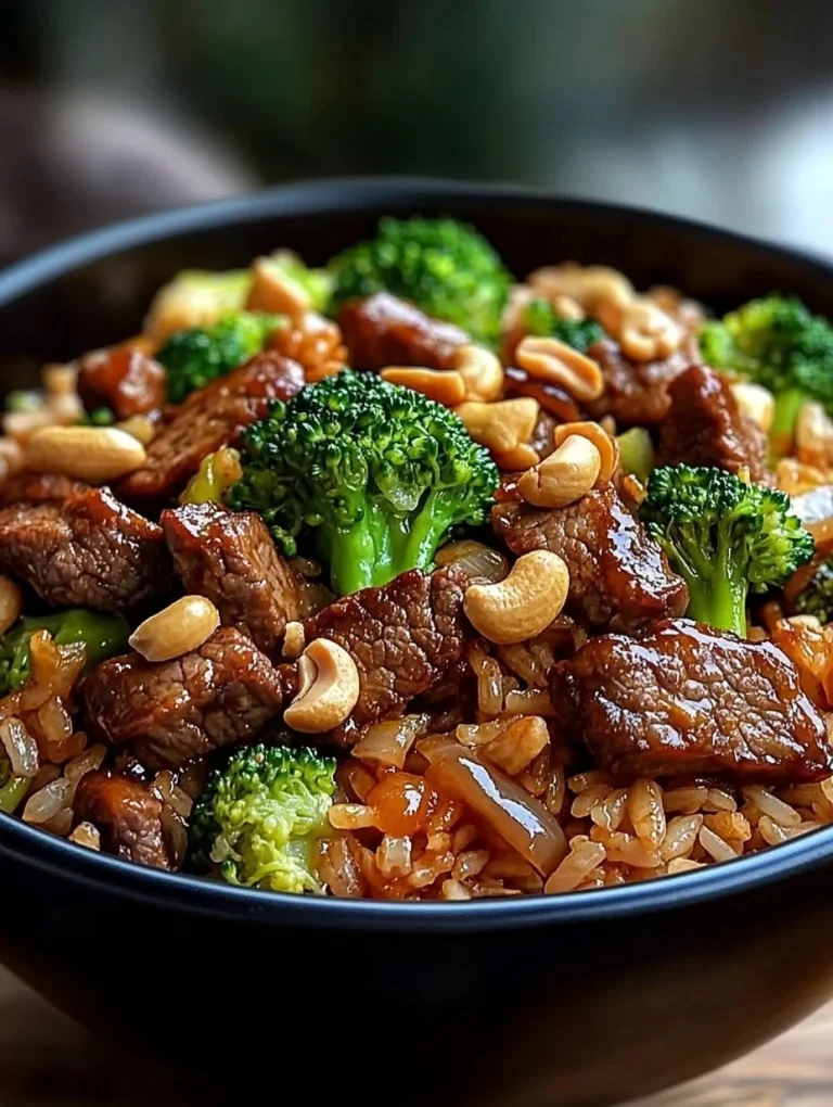 Beef and Broccoli Stir-Fry Bowl with tender beef and vibrant broccoli