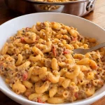 Beefy Queso Taco Macaroni and Cheese