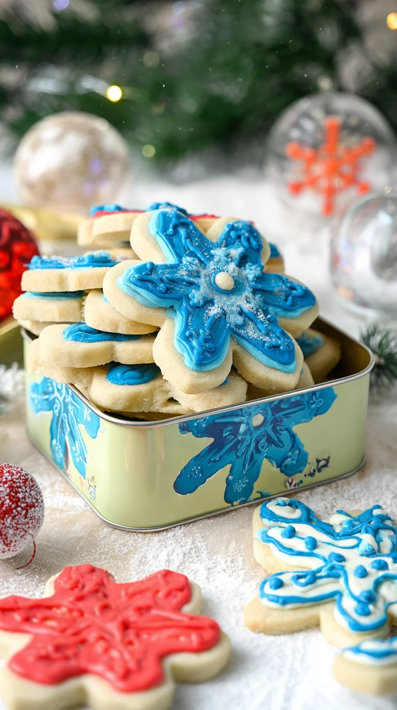 Delicious sugar cookies decorated with icing on a plate