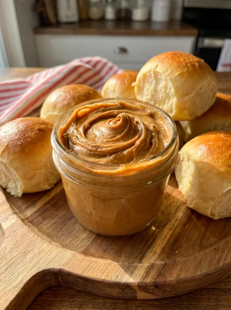 Delicious Brown Sugar Cinnamon Butter spread on fresh bread