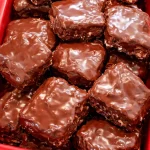 Brownie Bars with Chocolate Coating