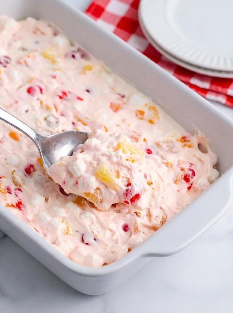 Chilled frozen fruit salad with various colorful fruits served in a bowl