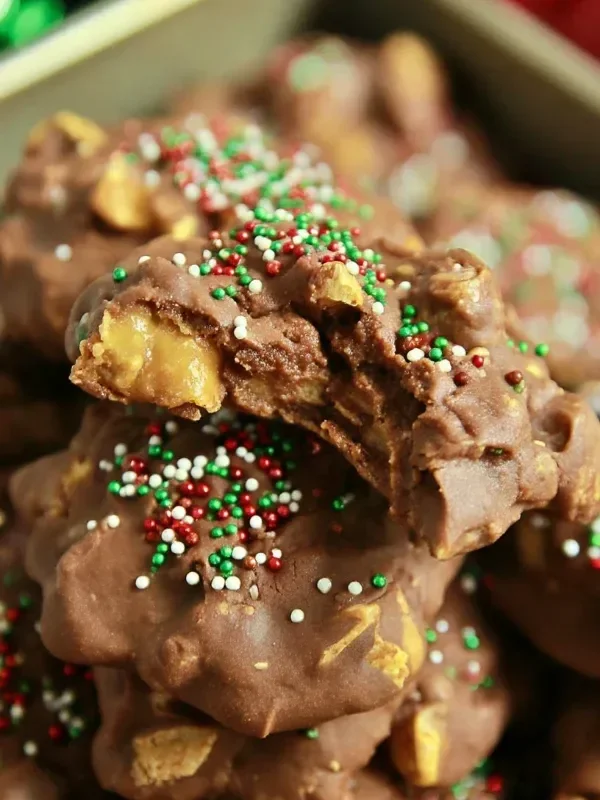 Delicious Christmas Crockpot Candy made in a slow cooker