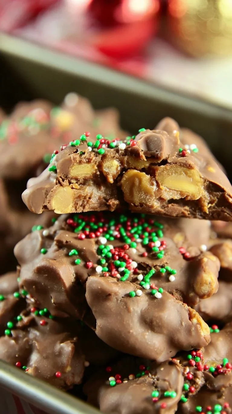 Delicious Christmas Crockpot Candy in a festive bowl