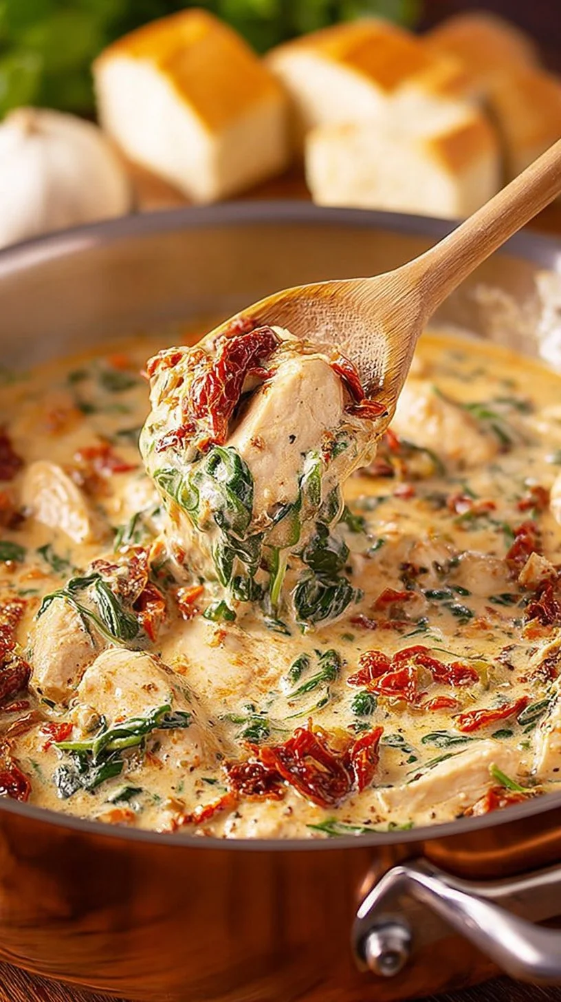 Bowl of creamy Crack Chicken Soup garnished with herbs