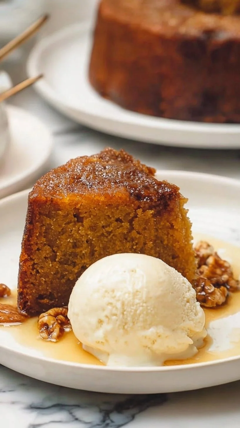 Delicious Holiday Rum Bundt Cake served on a festive table