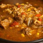 Homemade Slow Cooker Beef & Barley Soup