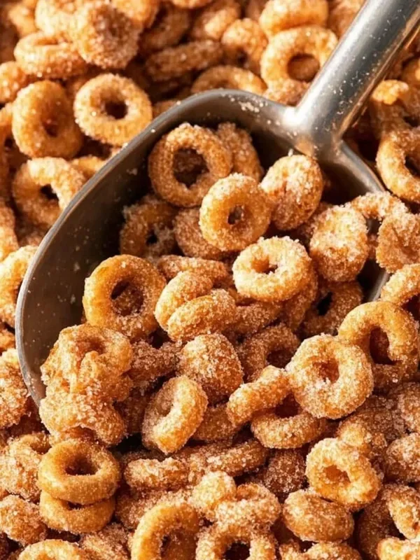 Warm bowl of hot buttered Cheerios topped with melted butter