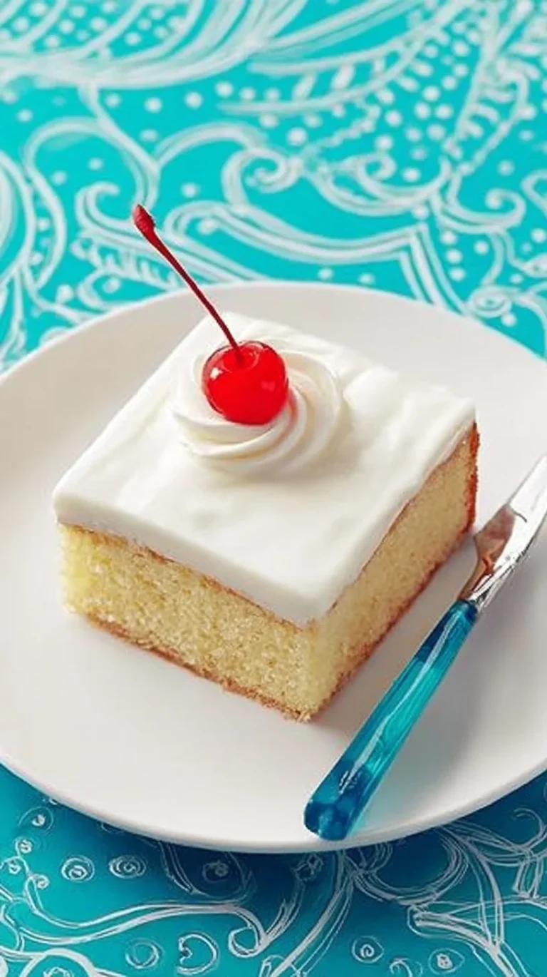 Delicious Milk Cake with Icing showcased on a plate