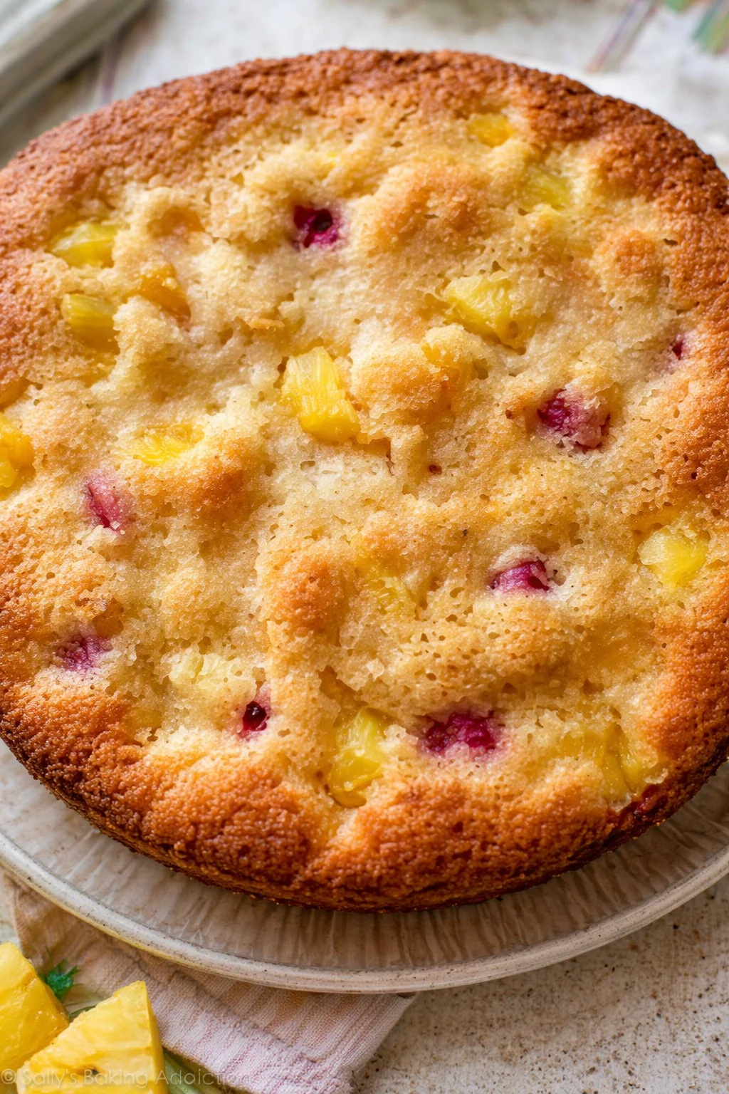 Mini Cuppa Cake served with frosting and sprinkles on a plate.