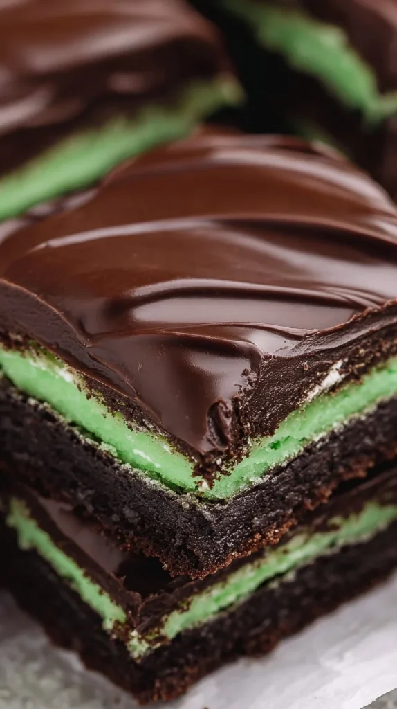 Delicious mint chocolate brownies with a rich, fudgy texture and minty flavor