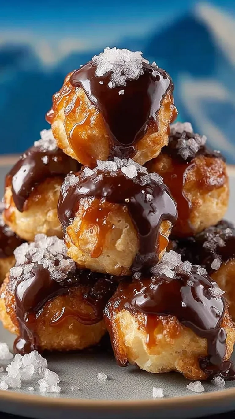 Delicious no-bake salted caramel pretzel bites on a plate.