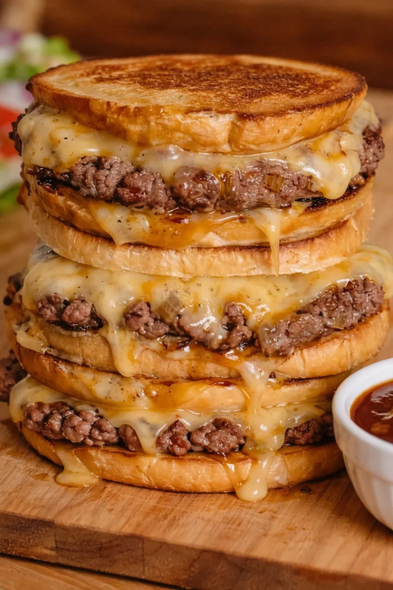 Delicious Patty Melts with Secret Sauce served on a plate