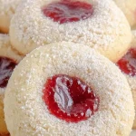Raspberry Thumbprint Cookies