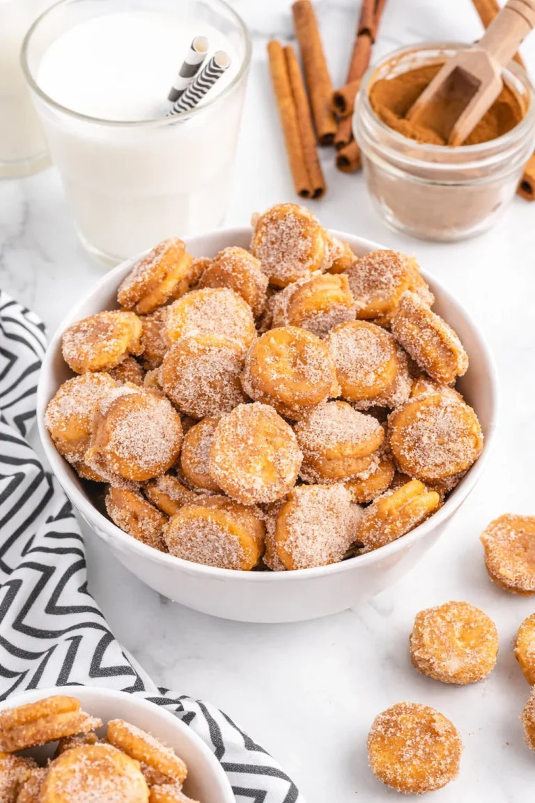 Ritz Churro Bites - Delicious crispy churro snacks ready to enjoy.