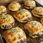 Roast Beef and Provolone Biscuit Sandwiches