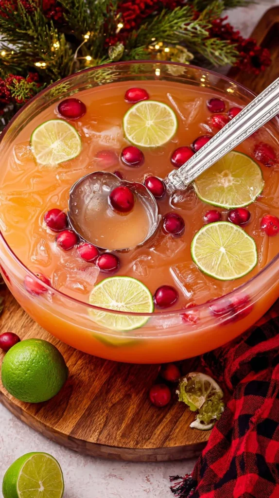 Festive Santa's Giggle Juice Punch for holiday celebrations