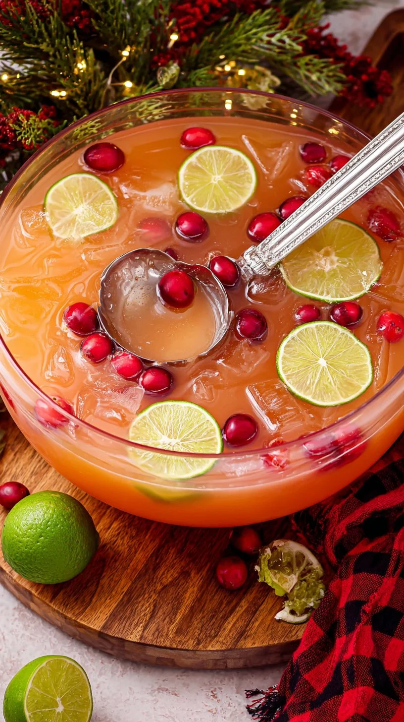 Festive Santa's Giggle Juice Punch for holiday celebrations