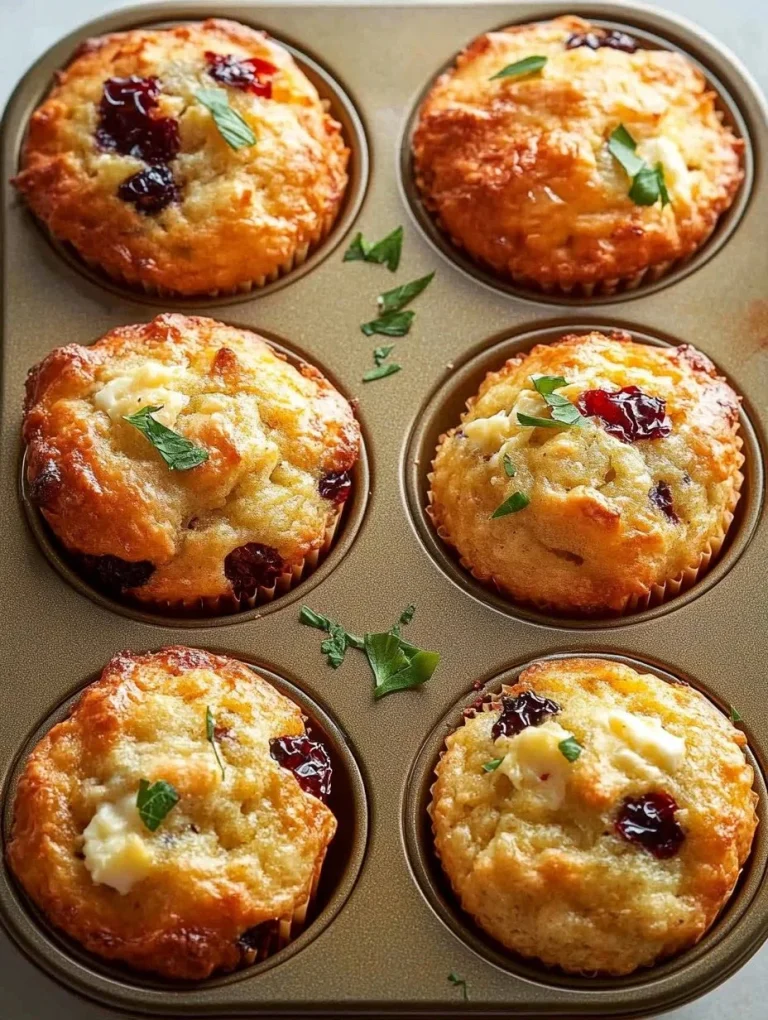 Savory Mediterranean Muffins with herbs and spices for a healthy snack.