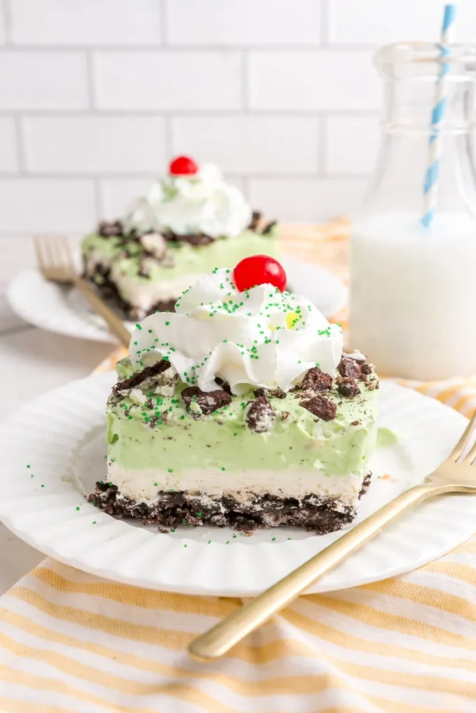 Delicious Shamrock Lasagna ready for St. Patrick's Day feast