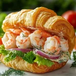Shrimp Salad Croissant Sandwich