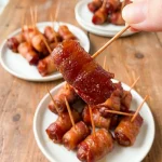 Slow Cooker Bacon Wrapped Smokies