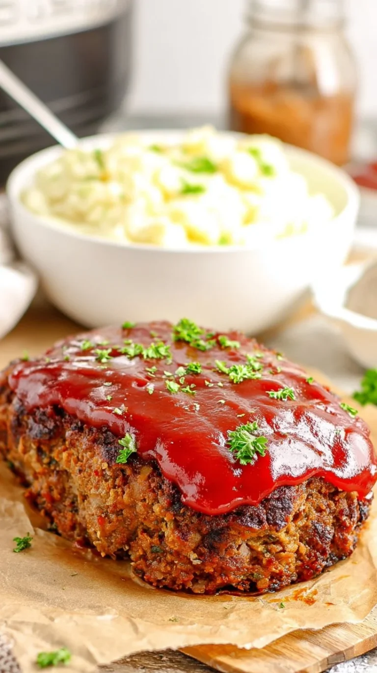 Stove Top Stuffing Meatloaf plated with sides, showcasing its delicious texture and flavor.