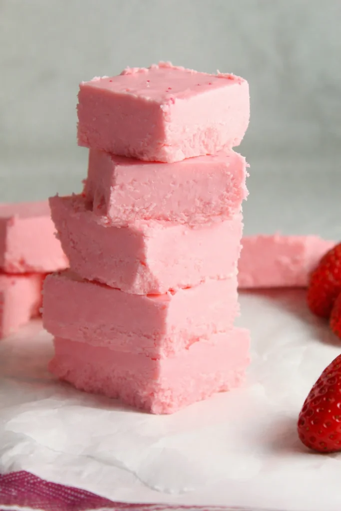 2 Ingredient Strawberry No Bake Fudge 2 Ingredient Strawberry No Bake Fudge