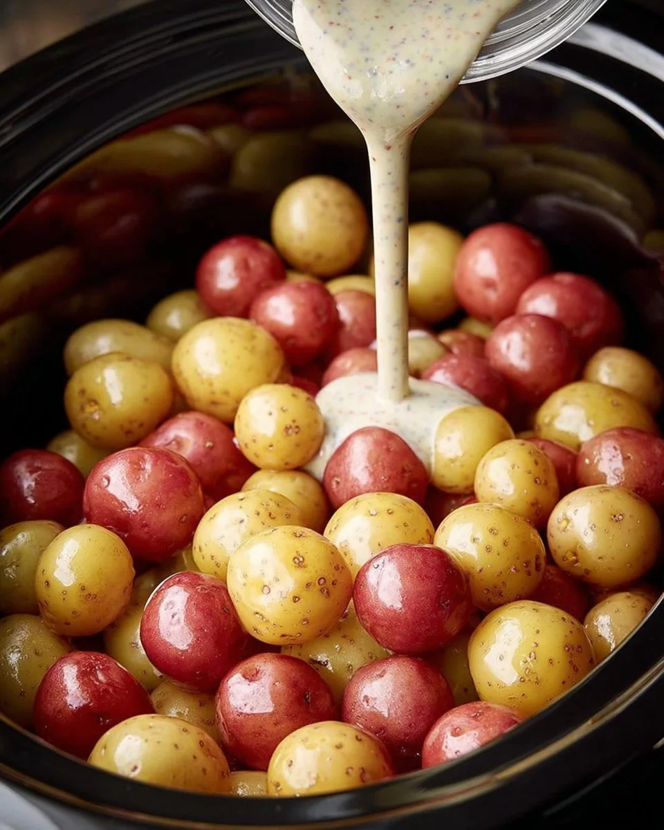 Delicious 3-Ingredient Slow Cooker Ranch Potatoes in a bowl