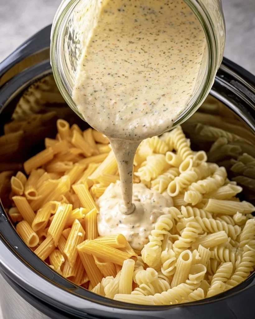 4-Ingredient Slow Cooker Creamy Italian Pasta 4-Ingredient Slow Cooker Creamy Italian Pasta