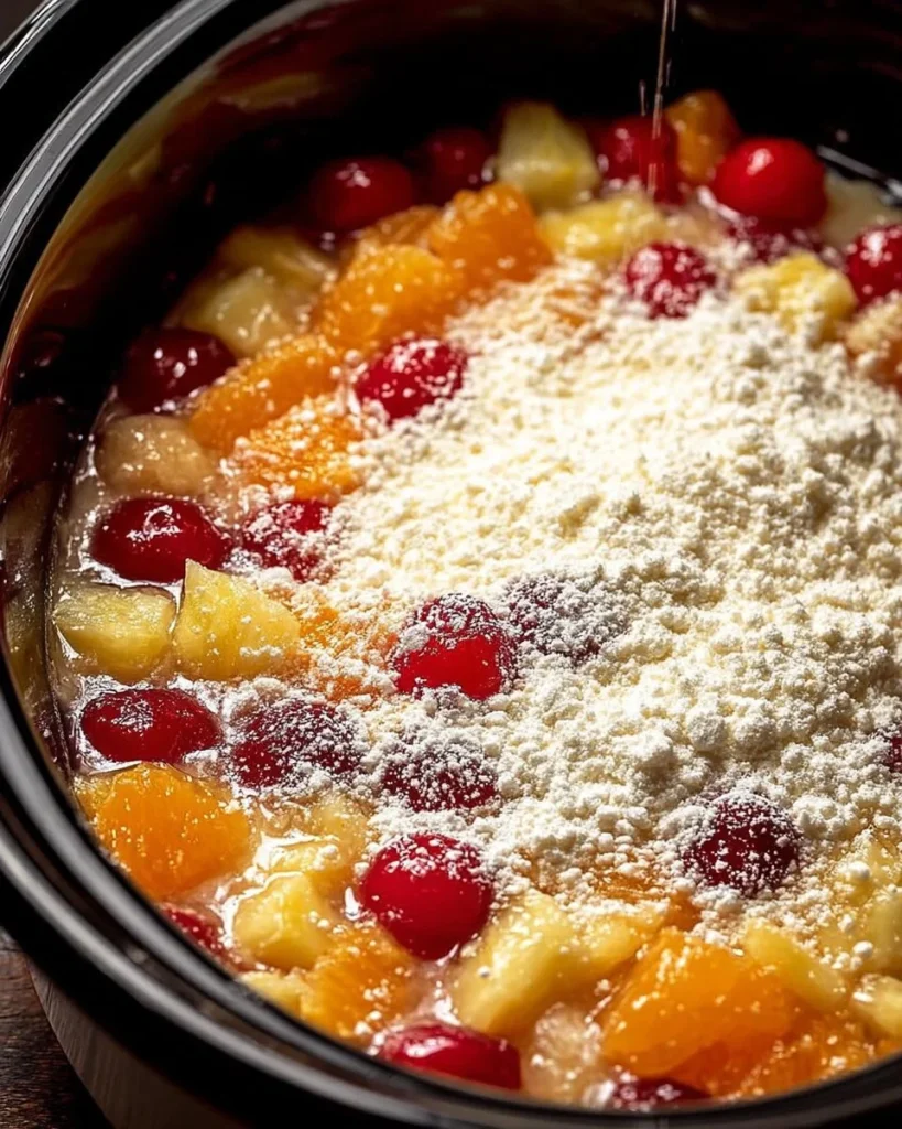 5-Ingredient Slow Cooker Fruit Cocktail Cake 5-Ingredient Slow Cooker Fruit Cocktail Cake