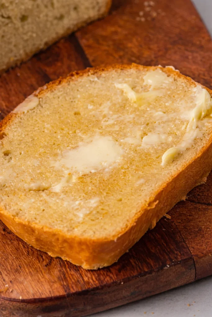 Freshly baked Amish Bread with a golden crust and soft interior